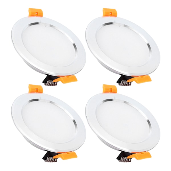 4st 4in takljus Rund LED Downlight DC 12V 3W Vit RV Modifiering Tillbehör för husvagn Yacht