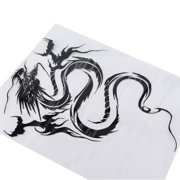 19,7 x 14,2 tuuman auton konepellin tarra Vedenpitävä musta Universal Dragon Totem -koriste Nissanille