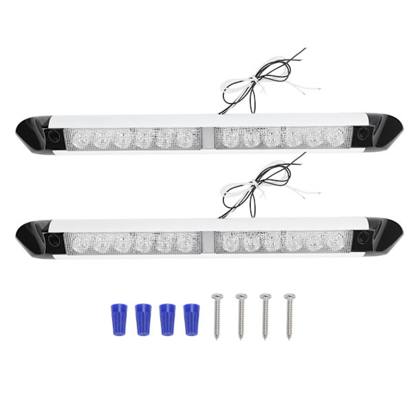 2 kpl RV LED -verannan markiisin valo DC 12V - 24V Energiaa säästävä ulkokäyttöön tarkoitettu markiisin valonauha kuorma-autoihin asuntovaunuihin perävaunuihin