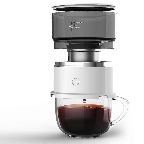 Bærbar drypkaffemaskine Kaffebrygger Mini drypkaffemaskine Kaffemaskine dobbelt filter