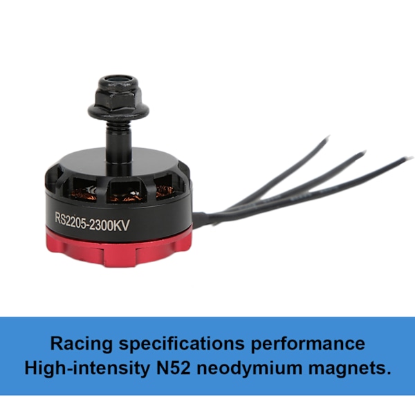 KSX3567 RS2205 2300KV 2205 CCW Harjatonmoottori Quad Drive -moottori FPV-kilpailuun MulticopterRed