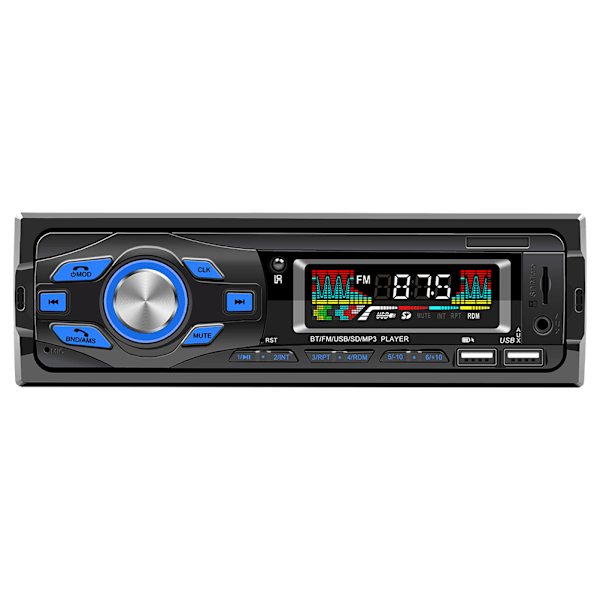 Autoradio Stereosoitin Bluetooth Handsfree Puhelut Auto Bluetooth MP3-soitin Tukee Ääniohjausta