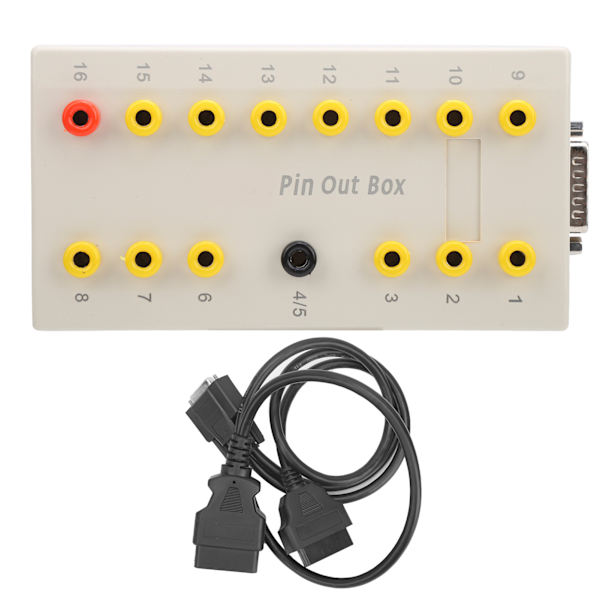 OBD2 Pin Out Box med diagnostisk kabelsæt dækker alle testpunkter Autodiagnoseværktøj