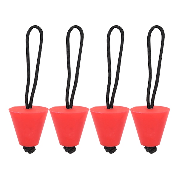 4pcs Universal Kayak Scupper Plug Kit Canoe Drain Holes Stopper (Red)