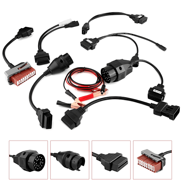 8st OBD2 OBDII-kablar Anslutningar för TCS CDP DS150E bildiagnostikverktyg