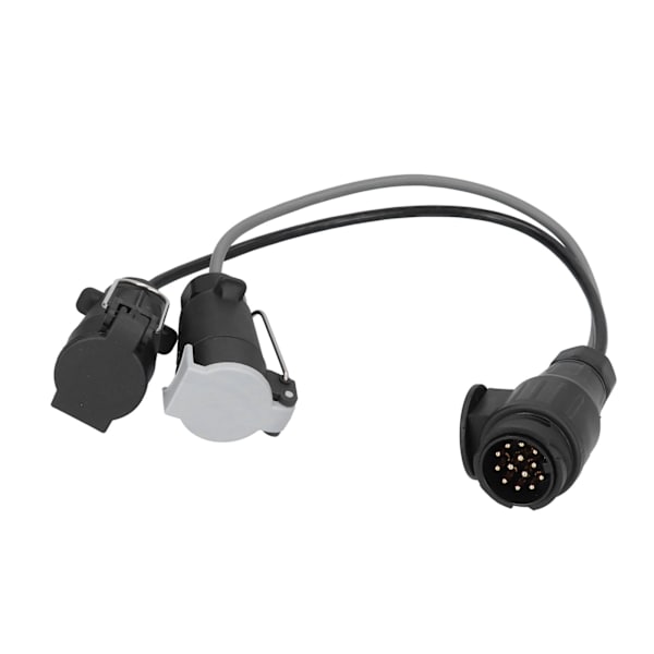 12V 13-pinners til 7-pinners tilhengerplugg-konverter Plast PVC Messing for standard europeiske campingvogner bobiler