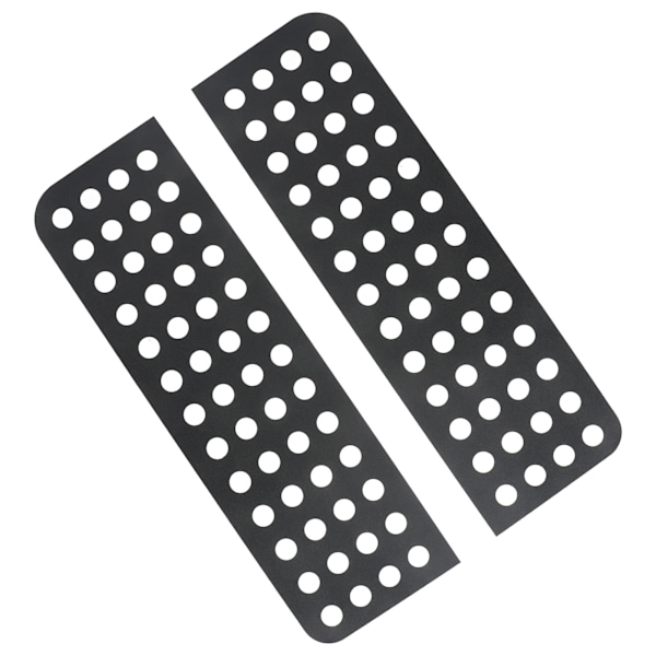 2 st Bakdörrsfönsterdekaler Aluminiumlegering Glaspanel Trim Strip Stickerbyte för Jeep Wrangler JK Unlimited 2007-2017