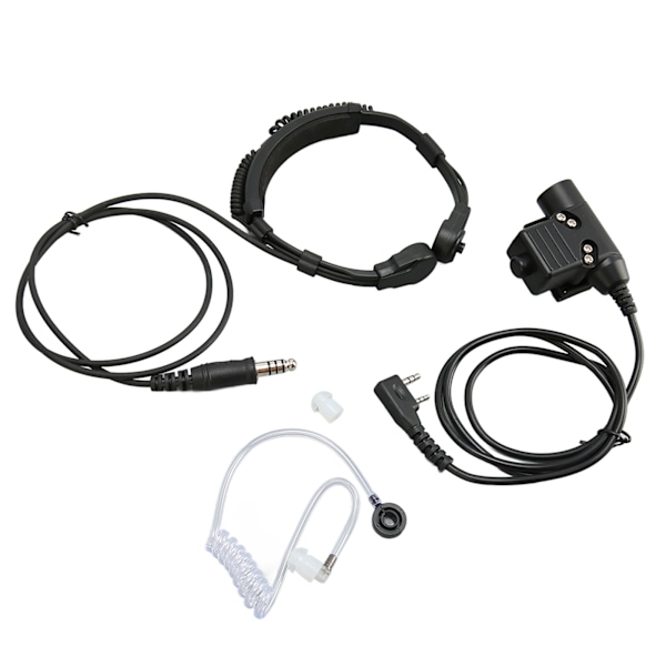 Strupmikrofon Headset Teleskopisk 2-vägsradio Hörsnäcka med U94 PTT för Baofeng UV 5R BF 888S BF F8HP BF F9 UV 82