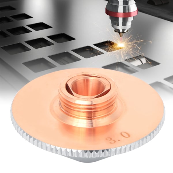 Dobbeltlags laserdyse i messing for fiberlasergraveringsmaskin (2,0/2,5/3,0 mm)