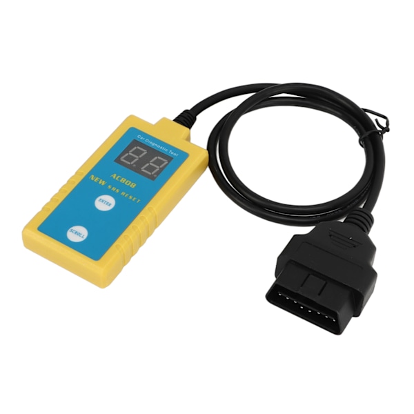 SRS-nulstillingsscanner med 20-pins kabel Præcis LCD-skærm diagnostisk reparationsværktøj passer til E34 E38 Fremstillet mellem 1994 og 2003