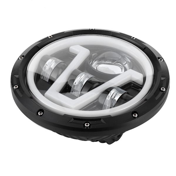 7-tums rund LED-strålkastare Vit Gult ljus IP67 Vattentät passform för Jeep Wrangler JK 07-18