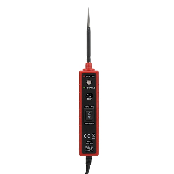 Bil Elektrisk krets Sond Tester Diagnosverktyg Kortslutningsskydd 4m Kabel Röd DC 6‑24V