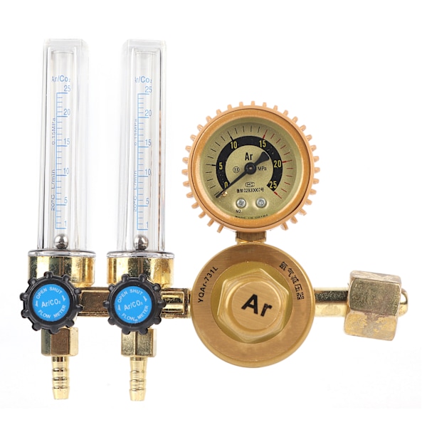 Argon gastryckregulator med dubbel mätare - svetstillbehör (0,25 MPa)