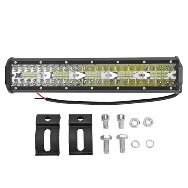 Arbeidslys for bil, hvitt lys, 12 til 24V, 300W, 15 tommers LED-lysbar, erstatning for Jeep Truck Suv 4 Multiple 4 Atv-båt