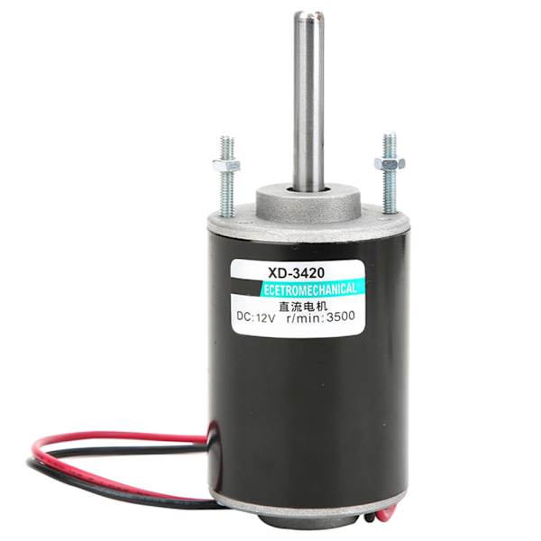 Højhastigheds 12V 3500RPM Permanent Magnet DC-motor (30W)