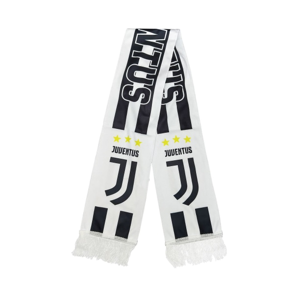 Jalkapalloseurahuivi fanihuivi jalkapallohuivi samettivalinta koristeena Juventus