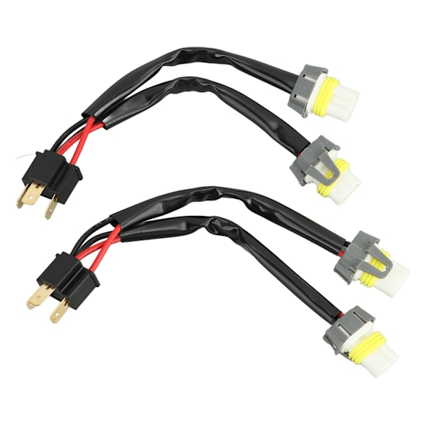 Forlygtesplitterkabel Han H4 9003 til 9005 9006 Hun Konverteringskabelharness til Lastbil Pickup LED Kabel Stik