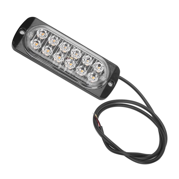 12V 12LED-blink Blinklys Nødadvarselslampe Gul belysning til bilmotorcykellastbil