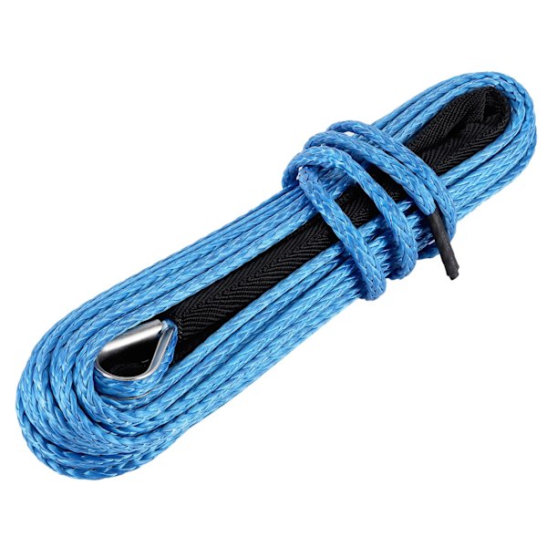 Vinschrep 15 m kabel 7700lbs Nylon Trailer Recovery Dragrem för SUV ATV UTV TrunkBlue