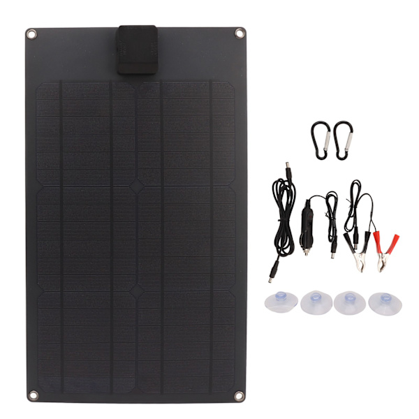 Solpanel Kit 25W 5V 18V Dobbelt Output Høj Konverteringsrate Vandtæt Solcelle Batteri Opladningspanel til bilbåd trailer RV