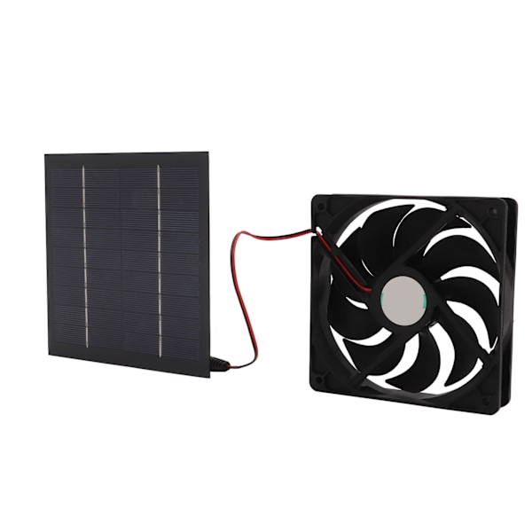 10W solcelledrevet panel avtrekksvifte miniventilator Vanntett for RV Yacht drivhus Husdyrhus hønsehus