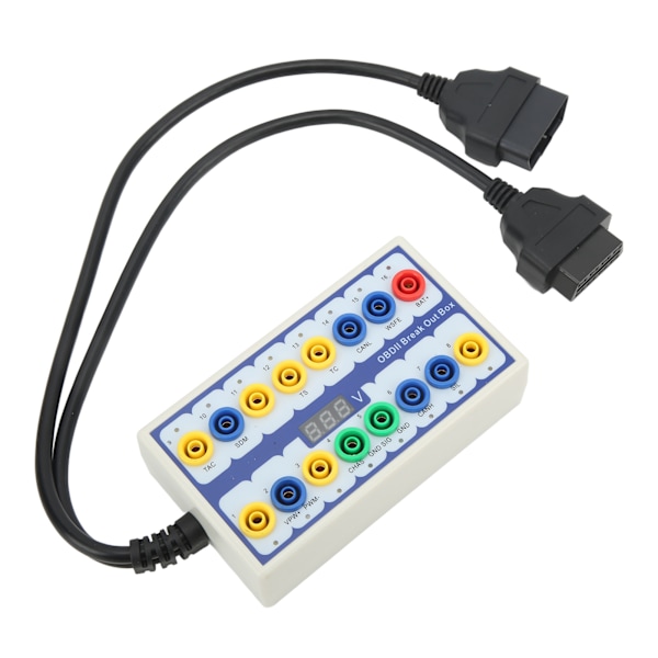 OBD2 Breakout Box Suorituskykyinen Pinout-ilmaisin Universaali auton OBD-linjasignaalin siirtoon