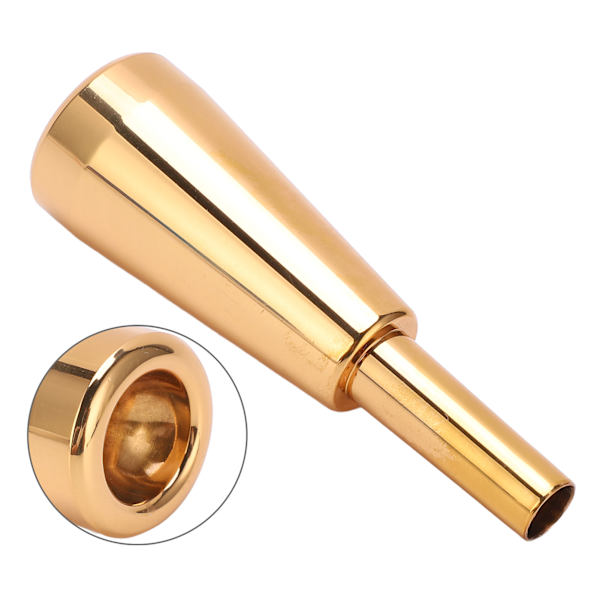 Trumpetmunstycke 3C Metall Material Långvarig Glans Tjockare Tyngre Utbytbart Munstycke InstrumentdelGuld