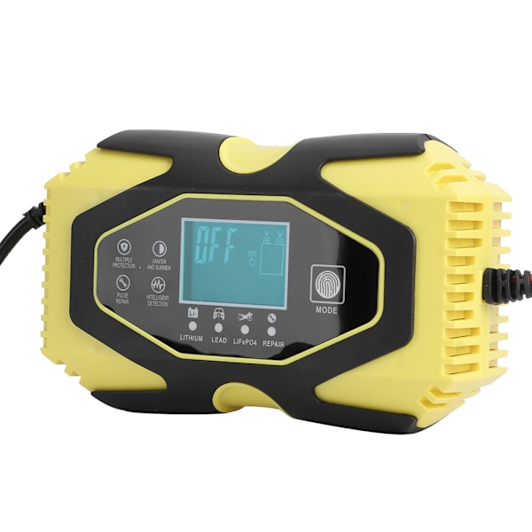 AGM Hurtiglader 12V 6A 24V 3A Motorcykel Bilbatterireparation 100V-240V EU-stik