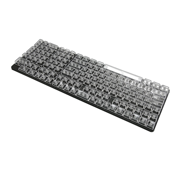 Keycap Sett 132 Taster Høytransparent PC CBSA Høyde Matt Ergonomisk DIY Erstatningstaster for Mekanisk Tastatur Hvit