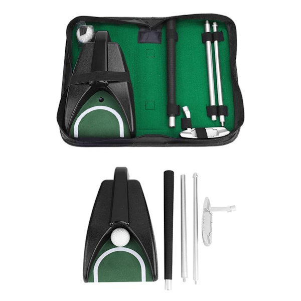 Indoor Outdoor Golf Putter Club Ball Strike Swig Training Aid Tools Kit with Storage Bag