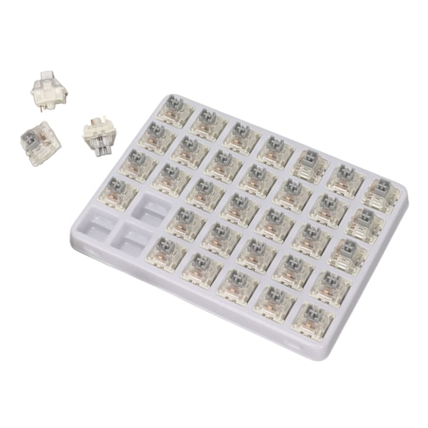 35 st Keyboard Switch 3-polig RGB SMD Linjär Dammtät För-smord Keyboard Switch för Gaming Mekaniskt Tangentbord Dubbel Fjäder