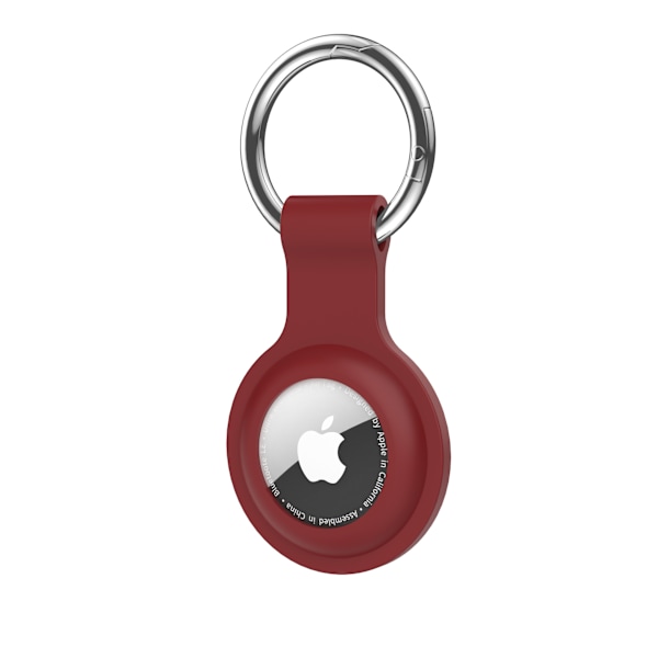 Apple Airtag Burgundy silikonikotelo