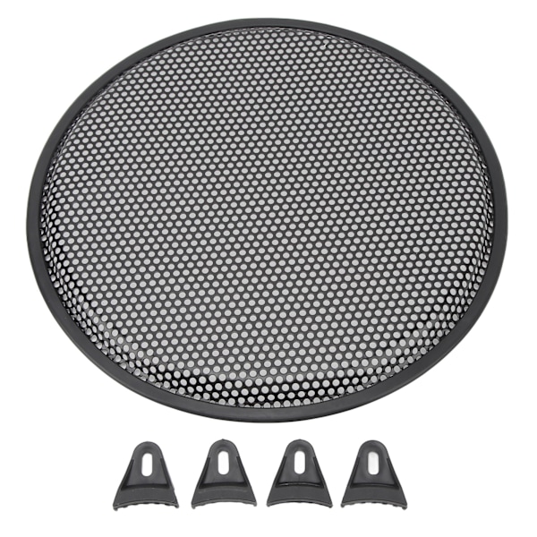 12 tommers høyttalergrill Jern Subwoofer Høyttaler Sirkeldeksel Audio Mesh Beskyttelse for bil RV