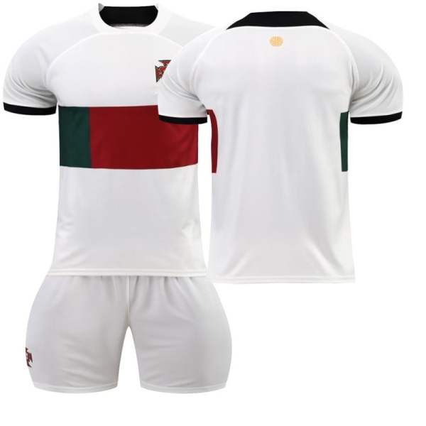 Portugal Udebanetrøje Børne fodboldsæt for voksne trøje herre sports-T-shirt No number XL(180-190cm)