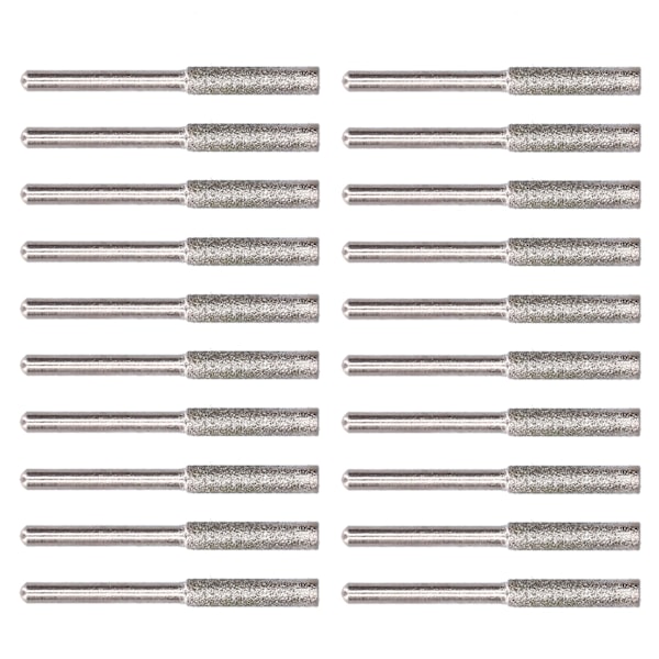 Motorsågsvässare Burr Sliphuvud Set Kit - 20st, Silver 4,8 mm