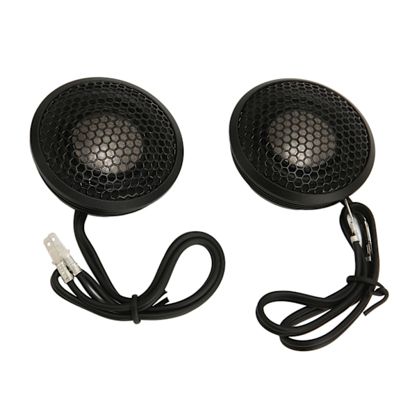 2 st. Bilhögtalare Diskant Hifi Svart Kompakt Struktur 150W Dome Tweeter med Bas för Alla Bilaudiosystem