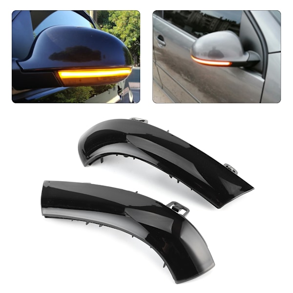 2st Dynamisk LED-blinkersljus Backspegelindikatorer 1K0 949 101 / 1K0 949 102 Passar för 5 MK5