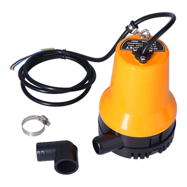 12V marin elektrisk länspump dränkbar 5400 rpm Horisontell axelposition vingdrivning