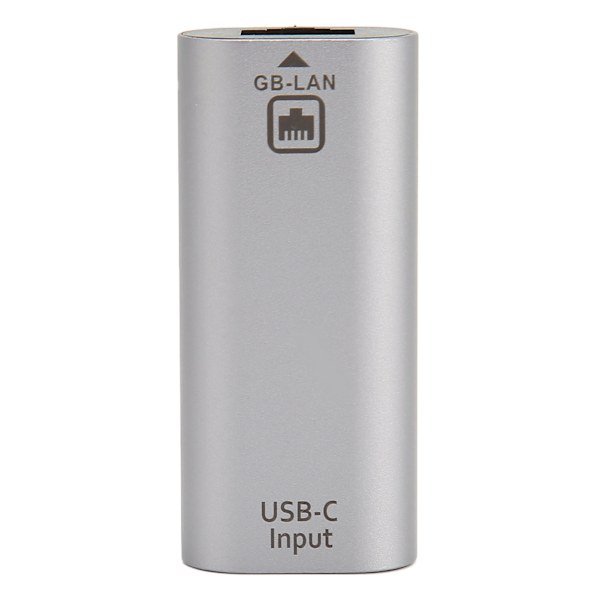 Type-C - RJ45 -sovitin Plug and Play 1000 Mbps tiedonsiirto Alumiiniseos USB-C - Ethernet -sovitin kannettavalle tietokoneelle ja tabletille
