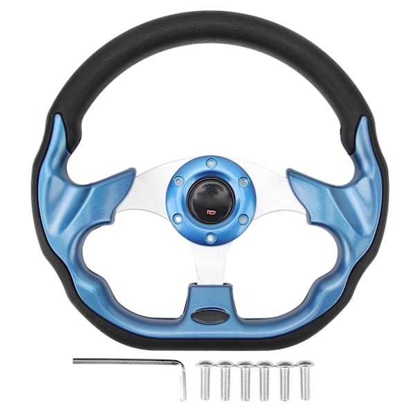 12,5 tums golfvagnsratt Universal 6-håls rattbyte för E‑Z‑GO TXT & RXV Blue