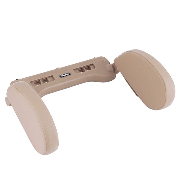 Auton istuimen niskatuki Mukava PU-nahkainen pään sivutyyny Matka Unen tuki lapsille Vanhuksille Beige