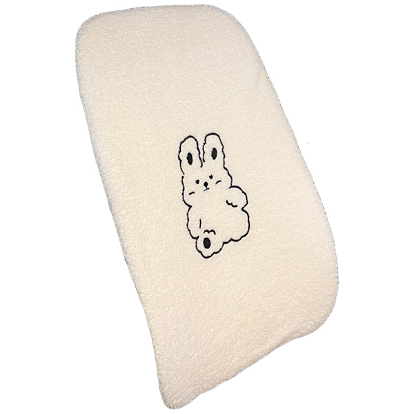 Auton selkänojan tuki Söpö sarjakuvatyyli Ihoystävällinen Berber Fleece Universal auton selkätyyny ajoneuvon sisustukseen Pupu