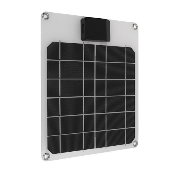 5W 5V solpanel monokristallin kraftgeneratorpanel Batteriladdarsats för bilbåtsläp husbil Vit