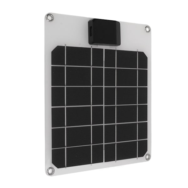 5W 5V solpanel monokrystallinsk kraftgeneratorpanel Batteriladersett for bilbåt-tilhenger bobil Hvit