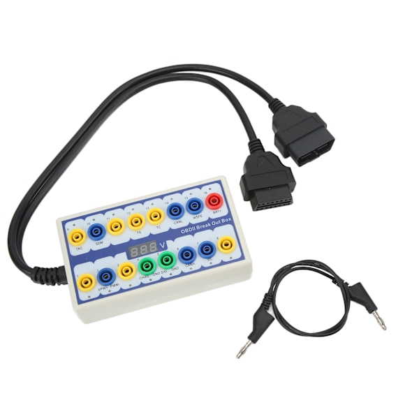 OBD2 Breakout Box Højtydende Pinout Detektor Universal til bil OBD Line Signal Transmission