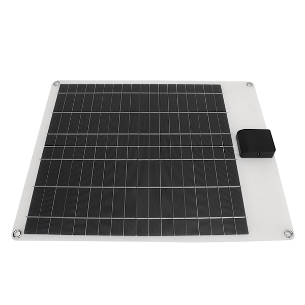 20W 5V 12V Solpanel Dual Output Monokristallin Power Generator Panel Batteriladdarsats för bilbåtssläp RV Vit