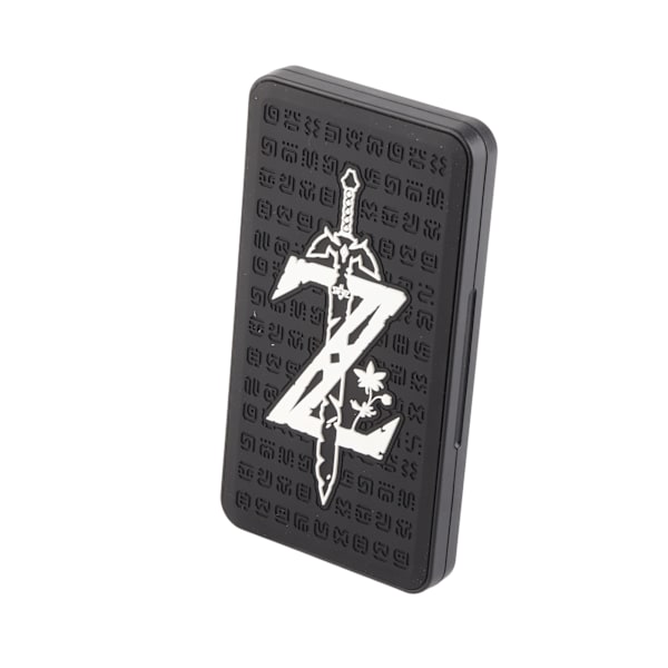 Spillkortveske med 24 spor, 3D-preget, magnetisk, bærbar, ekstra stor, for Switch Zelda Z