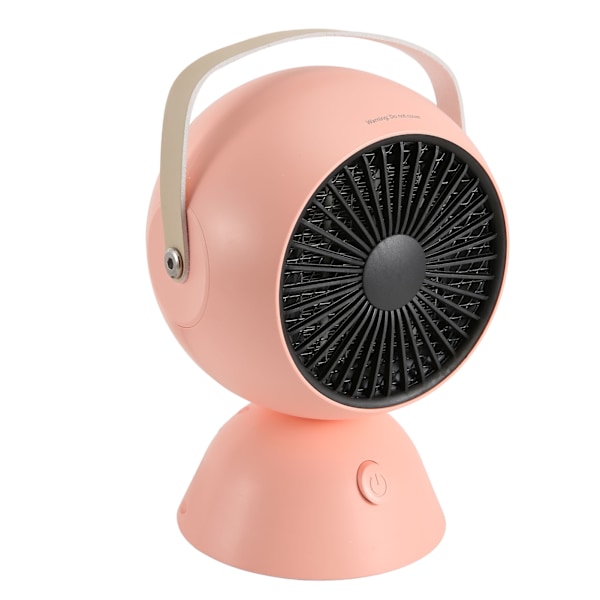 Mini Blæserovn 1300W Lydløs Konstant Temperatur Hurtig Opvarmning Bærbar Skrivebordsvarmer til Soveværelse Kontor 100V‑240V Pink EU Stik