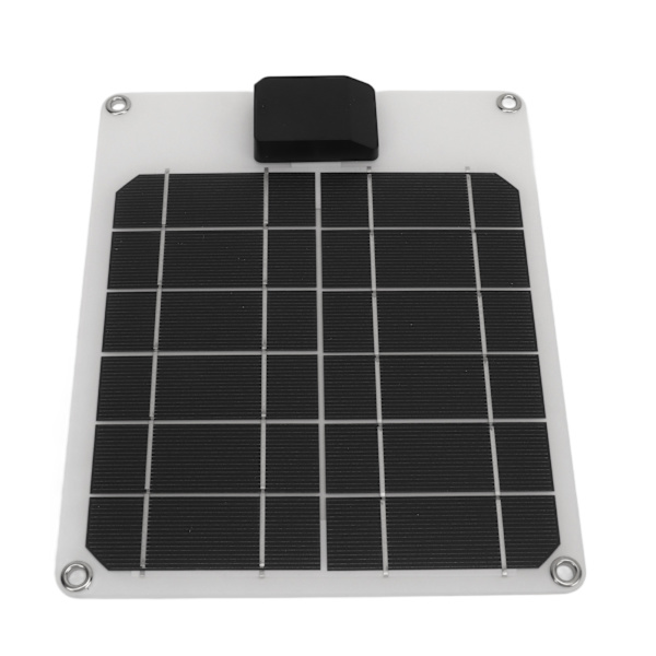5W 5V solpanel monokrystallinsk kraftgeneratorpanel Batteriopladersæt til bilbådstrailer autocamper Hvid