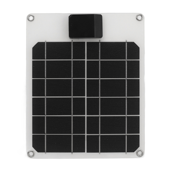 5W 5V solpanel monokristallin kraftgeneratorpanel Batteriladdarsats för bilbåtsläp husbil Vit